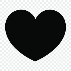 Heart icon design element on transparent background. Logo element illustration. Love symbol vector. EPS 10