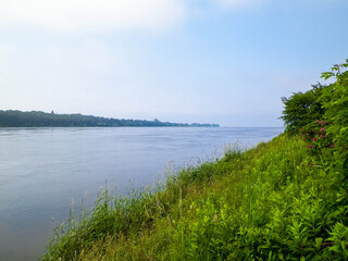 The estuary of the Vistula was seen from Sobieszewska island.