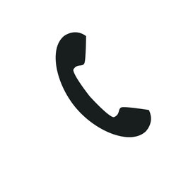 Phone icon.  handset phone icon.  Call icon. 