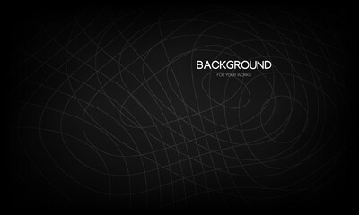 Abstract background vector illustration. Gradient grey with freehand lines pattern.