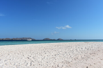 Tropical beach in indonesia, komodo Island, labuan Bajo, East Nusa Tenggara