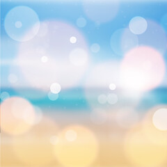 Amazing blue and yellow bokeh abstract background