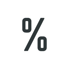 Percent sign icon. Vector EPS 10