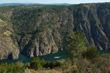 View of Canyon del Sil from Miradoiro As Fontinas in Parada de Sil in Galicia,Spain,Europe
