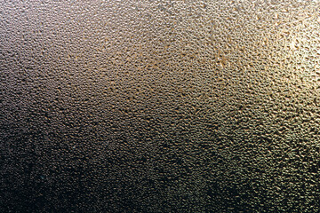 water drops on the glass