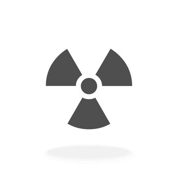 Radiation Hazard Warning Sign Pollution Environment Danger - Icon vector Illustration