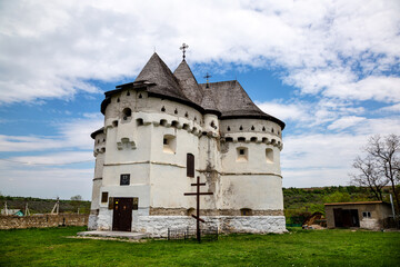 The old church is a fortress in Ukraine.