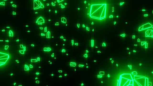 digital wireframe loop