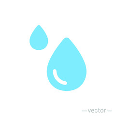 water drop icon symbol sign, logo template, vector, eps 10