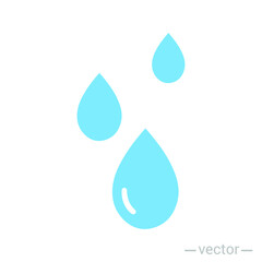 water drop icon symbol sign, logo template, vector, eps 10