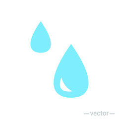 water drop icon symbol sign, logo template, vector, eps 10