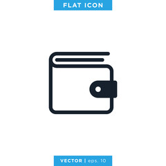 Obraz premium Wallet icon vector design template