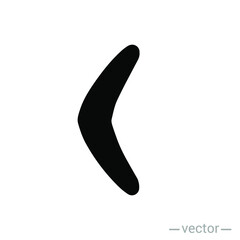 Boomerang icon. Isolated karma logotype. Flat vector illustration. EPS 10