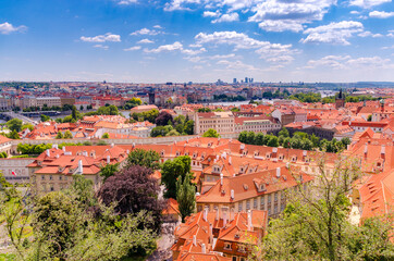 Beautiful view from Prague Castle