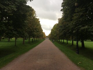 Empty Walking Alley in Kadriorg Park