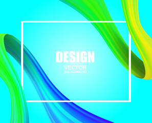 Abstract. colorful flow fabric background. Wave shape . Vector ,illustration.