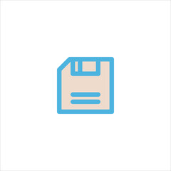 floppy disk icon flat vector logo design trendy