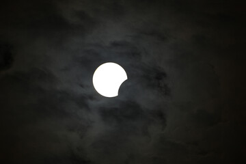 Partial Solar Eclipse in Istanbul, Turkey