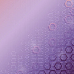 Purple Abstract Background With Hexagons
