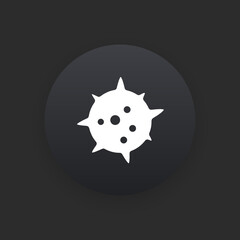 Virus -  Matte Black Web Button