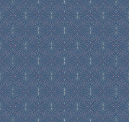 Luxury art deco seamless pattern. Abstract vector background. Geometric damask texture.