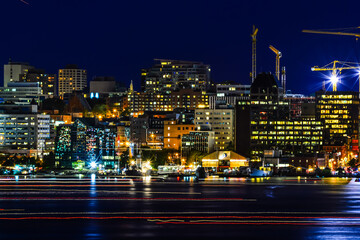 downtown Halifax at night