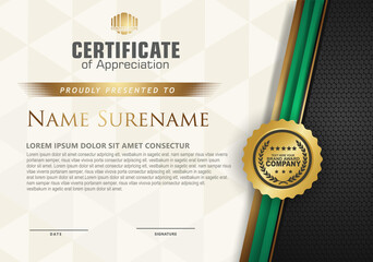 certificate template with luxury pattern,diploma,Vector illustration