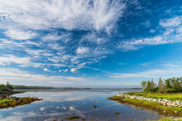 morning mist ad clouds in Lawrencetown