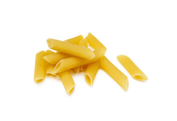 Traditional Italian pasta isolated on white background