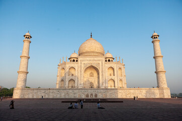 Fototapeta na wymiar C-0129 A view of the Taj Mahal-10 Photographed at the Taj Mahal in Agra, India in April 2019. 