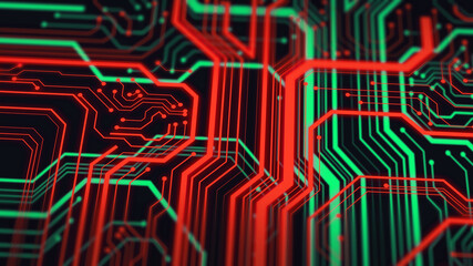 Abstract polygonal space low poly dark background with connecting dots and lines.