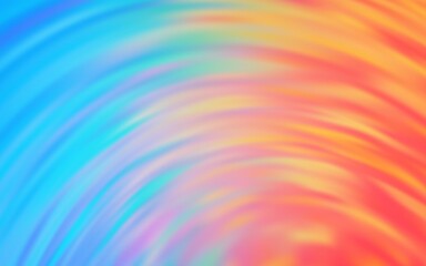 Light Blue, Yellow vector layout with bent lines. Glitter abstract illustration with wry lines. Abstract design for your web site.