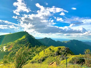 Obraz premium Sky and mountains