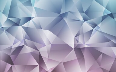 Obraz premium Light Pink, Blue vector abstract mosaic pattern. A completely new color illustration in a polygonal style. Brand new style for your business design.