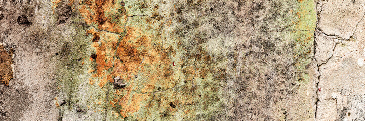 Texture of a concrete wall with cracks and scratches which can be used as a background