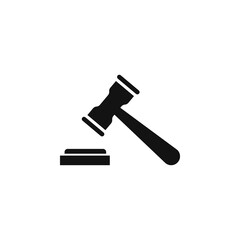Gavel hammer law icon vector illustration