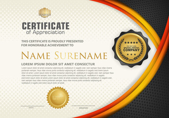 certificate template with luxury pattern,diploma,Vector illustration