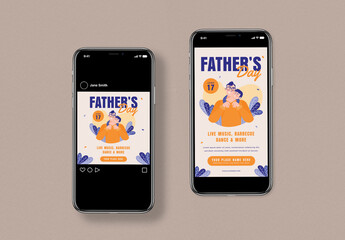 Father's Day Social Media Post Layout