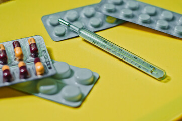 Pills and capsules in blis