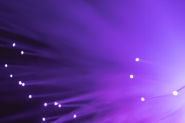 Abstract background. Fantastic fancy plants with colored branches with luminous dots at the ends....