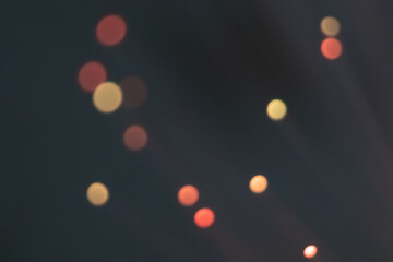Abstract background. Fantastic fancy plants with colored branches with luminous dots at the ends....