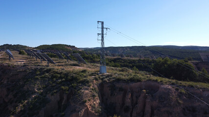 Obraz premium high voltage power line