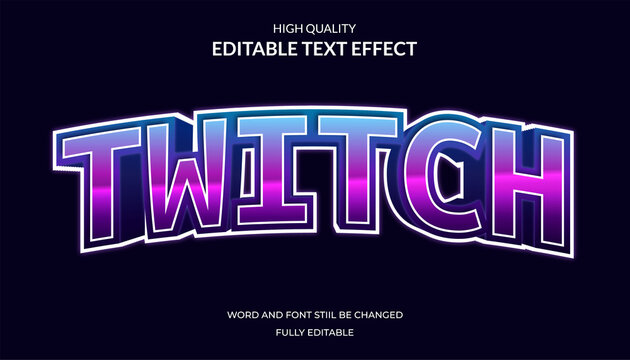 twitch text effect.
