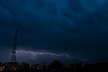 lightning in the city