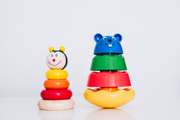 Naklejka premium toys collection isolated on white background