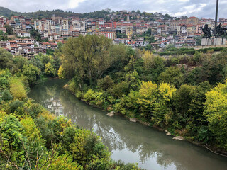 Fototapeta na wymiar Veliko Tarnovo, quaint town on the Yantra River in Bulgaria