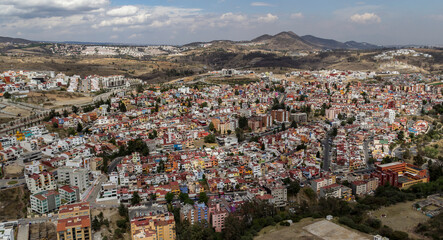 Aerial view of Lomas Verdes district in Naucalpan, middle-class residential zone close to Mexico City