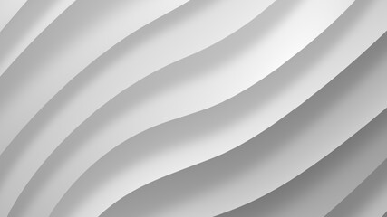 White gray gradient geometric abstract background. Elegant curved lines and shape with color graphic design. 3d Rendering.
