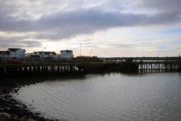 Fototapeta na wymiar Old port of Southampton view, England