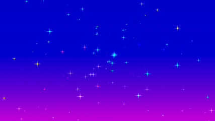 Christmas colorful starry on blue pink gradient background...